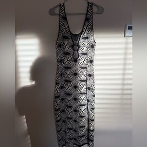black and white dres